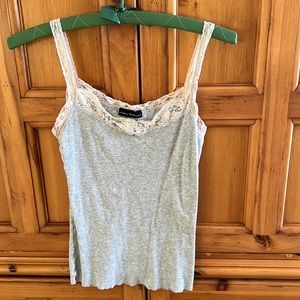 Urban Behavior Gray Lace Tank Top - Size Small